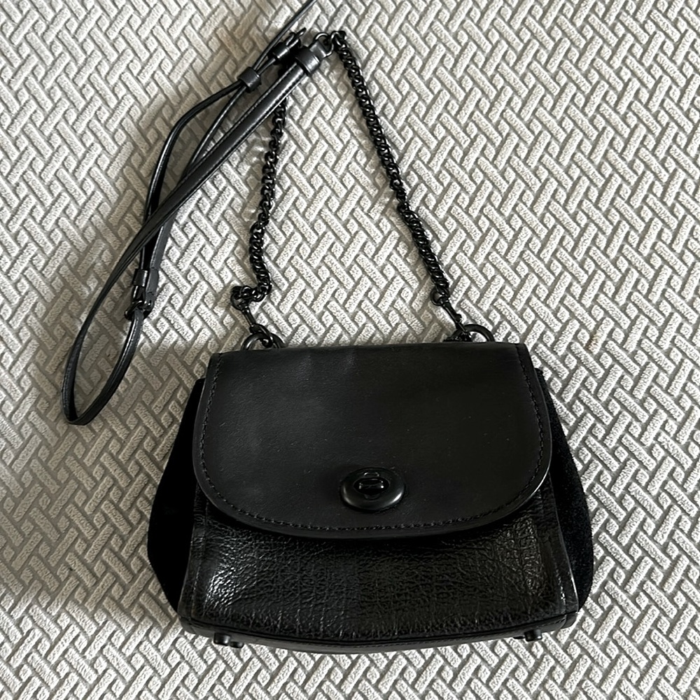 Black small coach purse